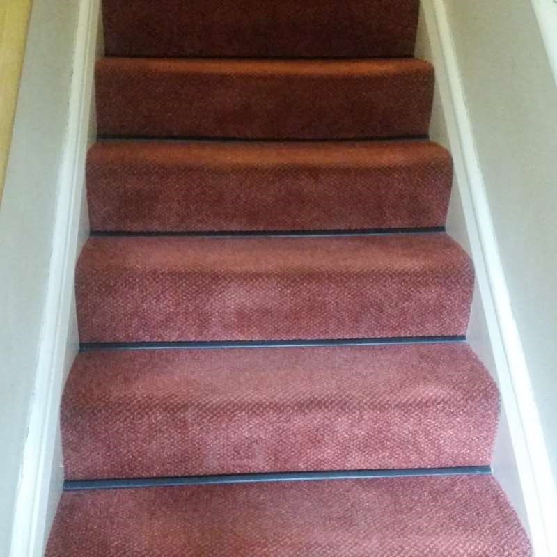 New carpet fitted to a staircase